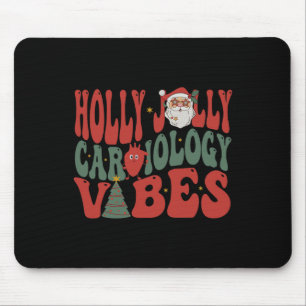Groovy Cardiology Nurse Christmas Cardiac Squad Ho Mouse Mat
