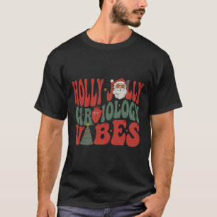 Groovy Cardiology Nurse Christmas Cardiac Squad Ho T-Shirt