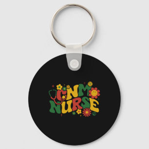Groovy Certified Nurse Midwife Cnm Nurse Women Bla Key Ring