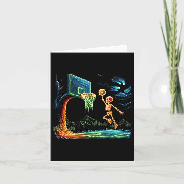 Groovy Chainsaw For Halloween Graphic Tee  Card (Front)