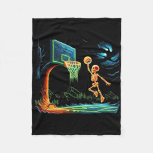 Groovy Chainsaw For Halloween Graphic Tee Fleece Blanket