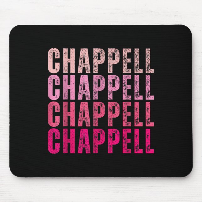 Groovy Chappell First Name D Chappell Tees Meme  Mouse Mat (Front)