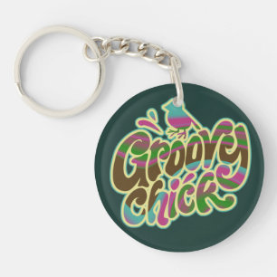 Groovy Chick Key Ring