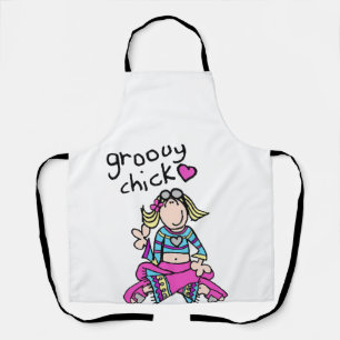 Groovy Chick T-shirt - girls sweatshirt Apron