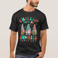 Groovy Chillin With My Gnomies Santa Claus Christm