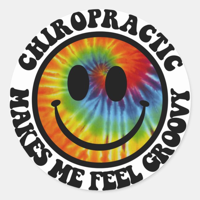Groovy Chiropractic Stickers (Front)
