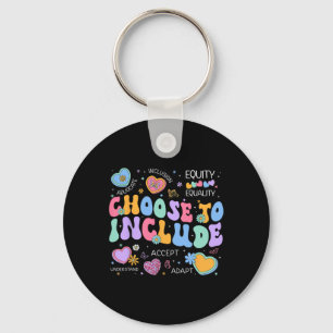 Groovy Choose To Include Sped Teacher Autism Aware Key Ring