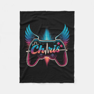 Groovy Chris First Name D Chris Control Game Meme  Fleece Blanket