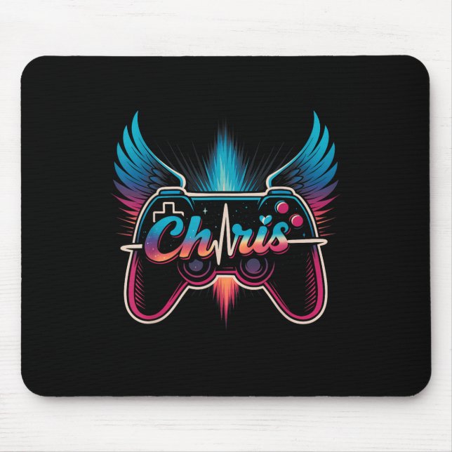Groovy Chris First Name D Chris Control Game Meme  Mouse Mat (Front)