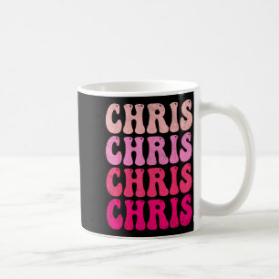 Groovy Chris First Name D I Love Chris Tees Meme  Coffee Mug