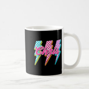 Groovy Chris Lightning Bolt Chequered I Love Meme  Coffee Mug