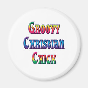 groovy christian chick magnet