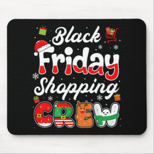 Groovy Christmas Black Shopping Funny Friday Shopp Mouse Mat