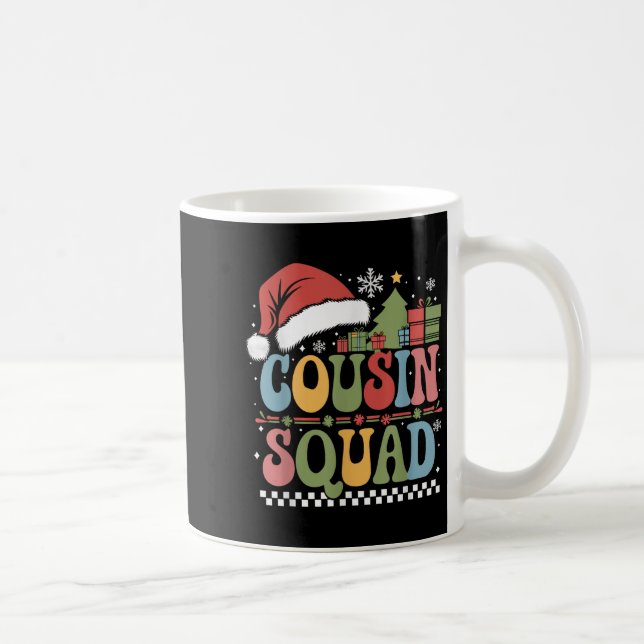 Groovy Christmas Cousin Squad Xmas Matching Boys G Coffee Mug (Right)