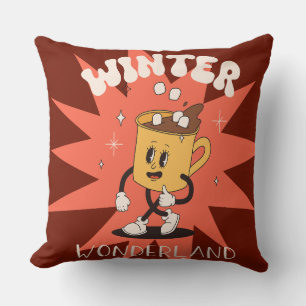 Groovy Christmas Day Throw Pillow