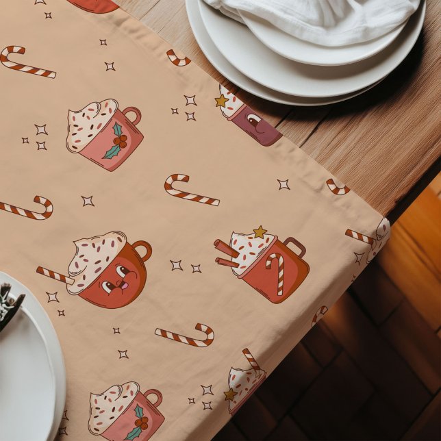 Groovy Christmas Runner 70s Pastel Holiday Vibe (Groovy Christmas Runner 70s Pastel Holiday Vibe)