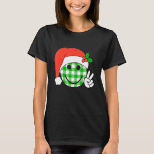 Groovy Christmas Santa Face Team Santa Elf Squad X T-Shirt