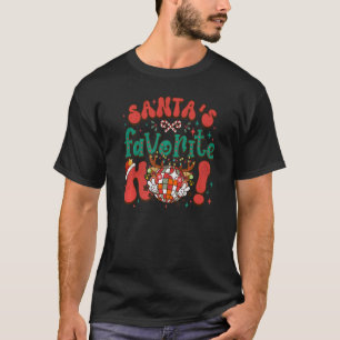 Groovy Christmas Santa's Favorite Ho Cute Disco Ba T-Shirt