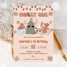 Groovy Christmas Sweet One 1st Birthday Party