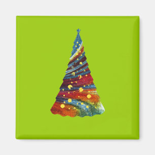 Groovy Christmas Tree Magnet