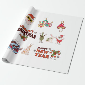 Groovy Christmas Wrapping Paper