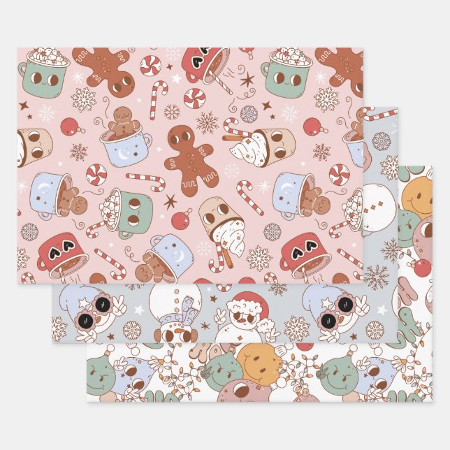 Groovy Christmas Wrapping Paper (Set)