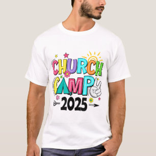 Groovy Church Camp 2025 Matching Christian Camp T-Shirt