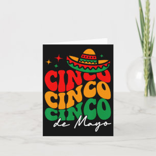 Groovy Cinco De Mayo Shirt Mexican Fiesta 5 De May Card