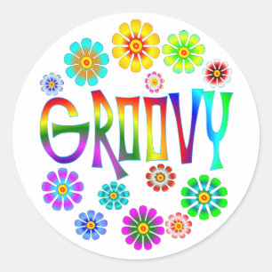 GROOVY CLASSIC ROUND STICKER