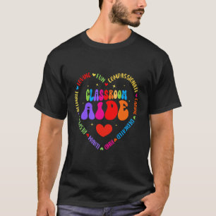 Groovy Classroom Aide Retro Teacher Back to School T-Shirt