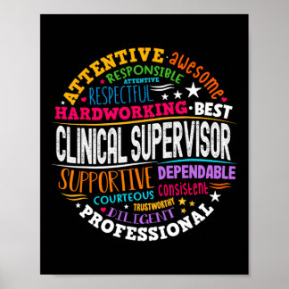 Groovy Clinical Supervisor Appreciation Health Wor Poster