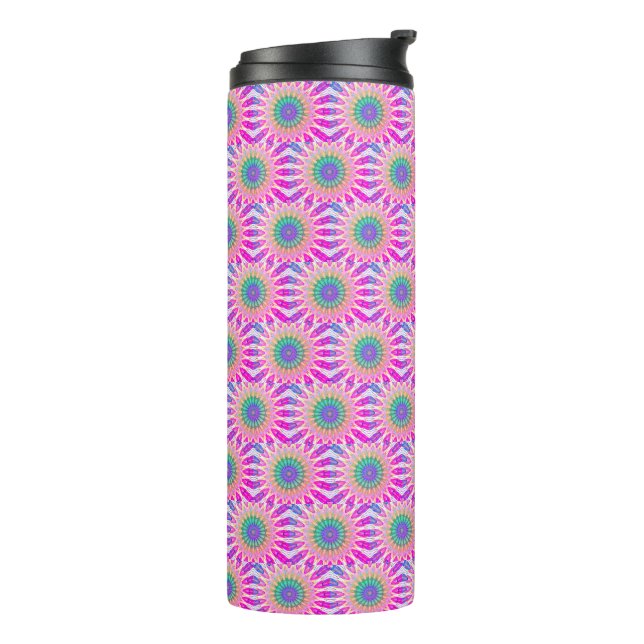 Groovy colorful  thermal tumbler (Rotated Left)