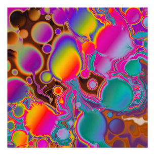 Groovy Colour Burst Photo Print