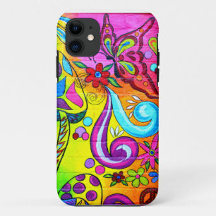 groovy colourful butterfly case