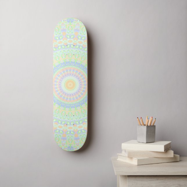 Groovy Colourful Hippie Mandala  Skateboard (Wall Art)