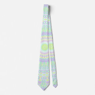 Groovy Colourful Hippie Mandala Tie