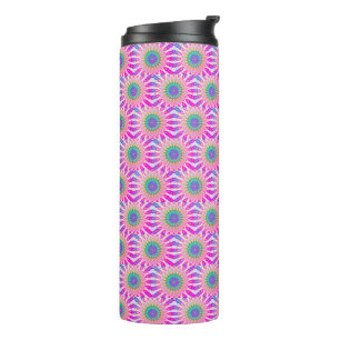 Groovy colourful  thermal tumbler