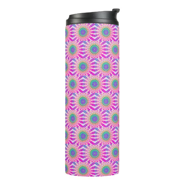 Groovy colourful  thermal tumbler (Rotated Left)