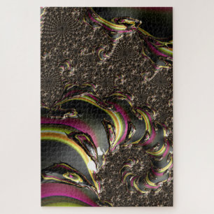 Groovy Colourful Trippy Funky Spiralling Fractal A Jigsaw Puzzle
