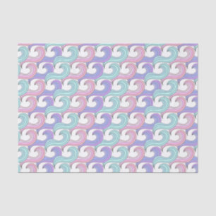 Groovy Colourful Wave Pattern Tissue Paper