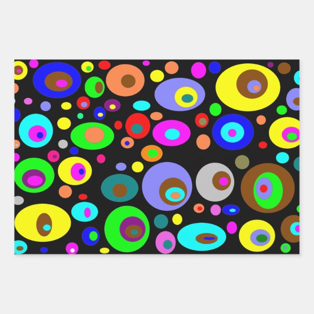 Groovy Colours Wrapping Paper Sheet (Front 2)