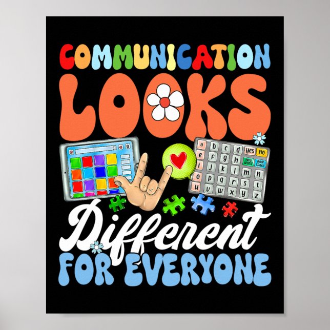 Groovy Communication Looks Different For Everyone  Poster (Front)