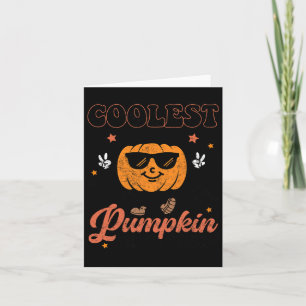 Groovy Coolest Pumpkin In The Patch Halloween For Card