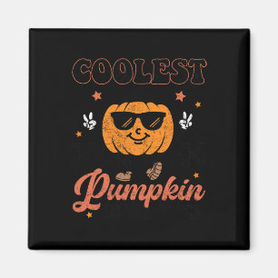 Groovy Coolest Pumpkin In The Patch Halloween For  Magnet