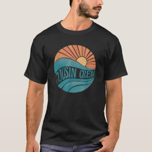 Groovy Cousin Crew 2024 Summer Vacation Beach Fami T-Shirt