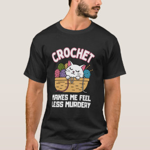 Groovy Crocheting Art For Men Women Crocheter Croc T-Shirt