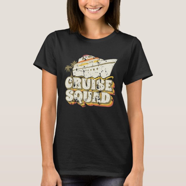 Groovy Cruise Squad Vacation Matching Group T-Shirt (Front)