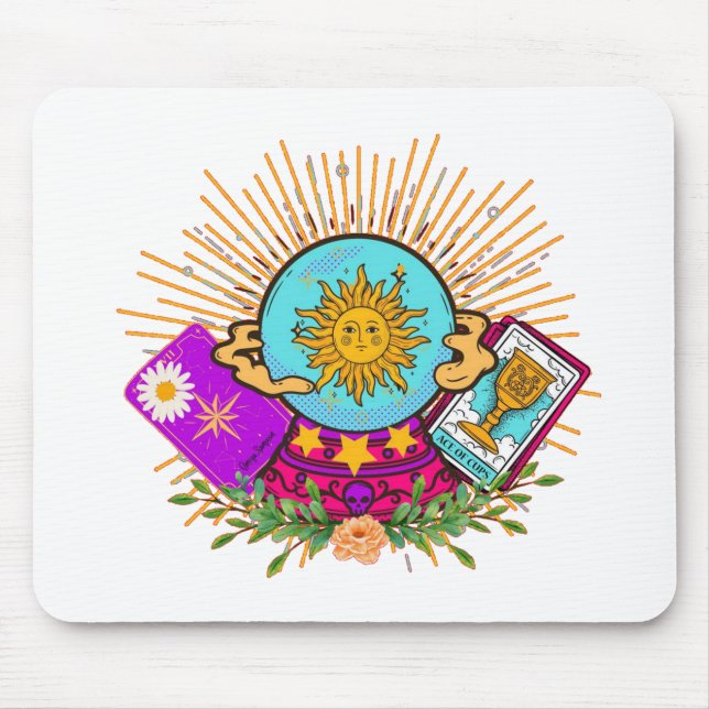 Groovy Crystal Ball Mouse Mat (Front)