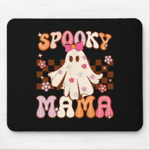Groovy Cute Ghost Spooky Mama Halloween Costume Wo Mouse Mat