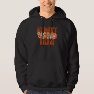 Groovy Daddy Retro Matching Family Baby Shower Fat Hoodie